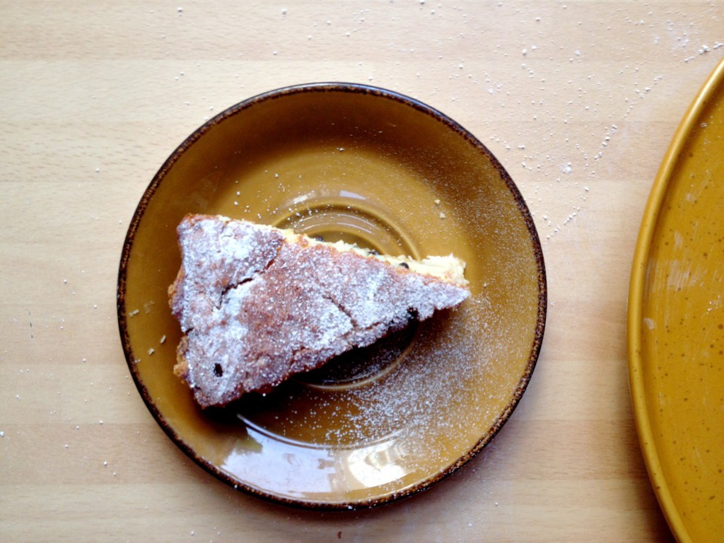 passionfruit and coconut tart slice