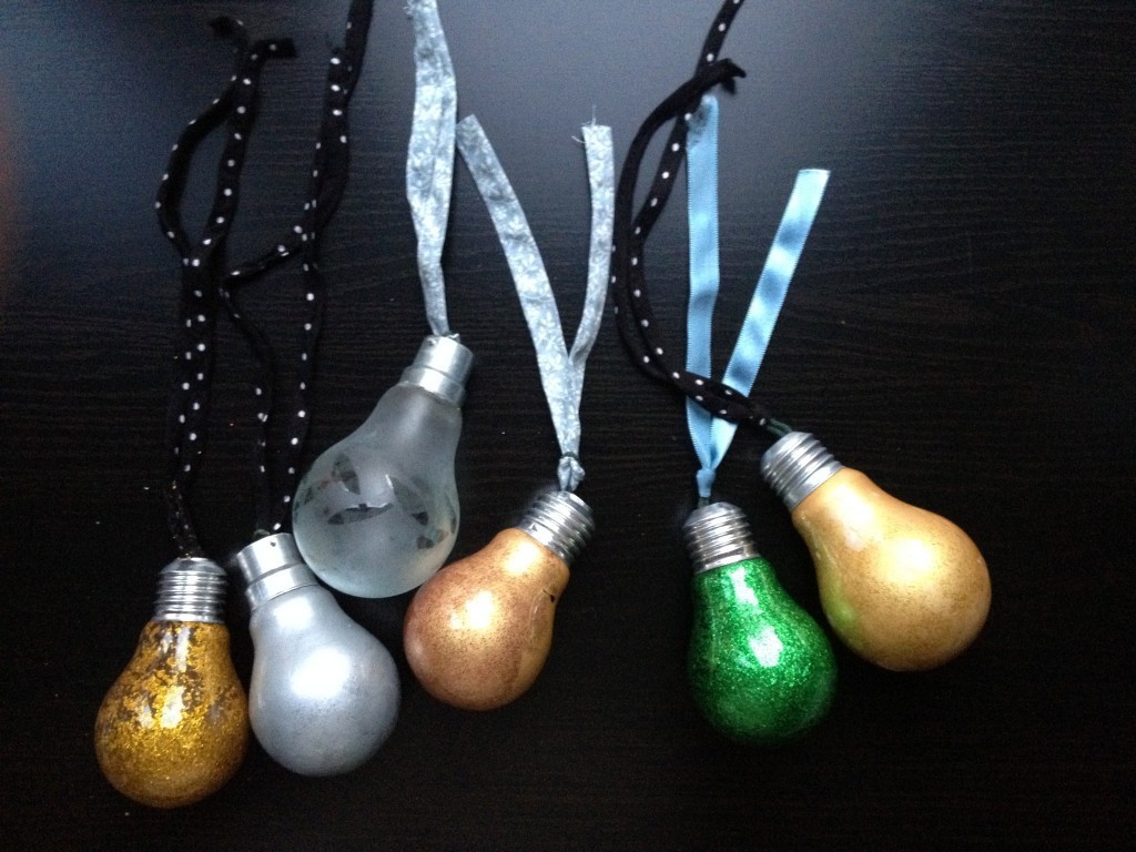 Light bulb decorations