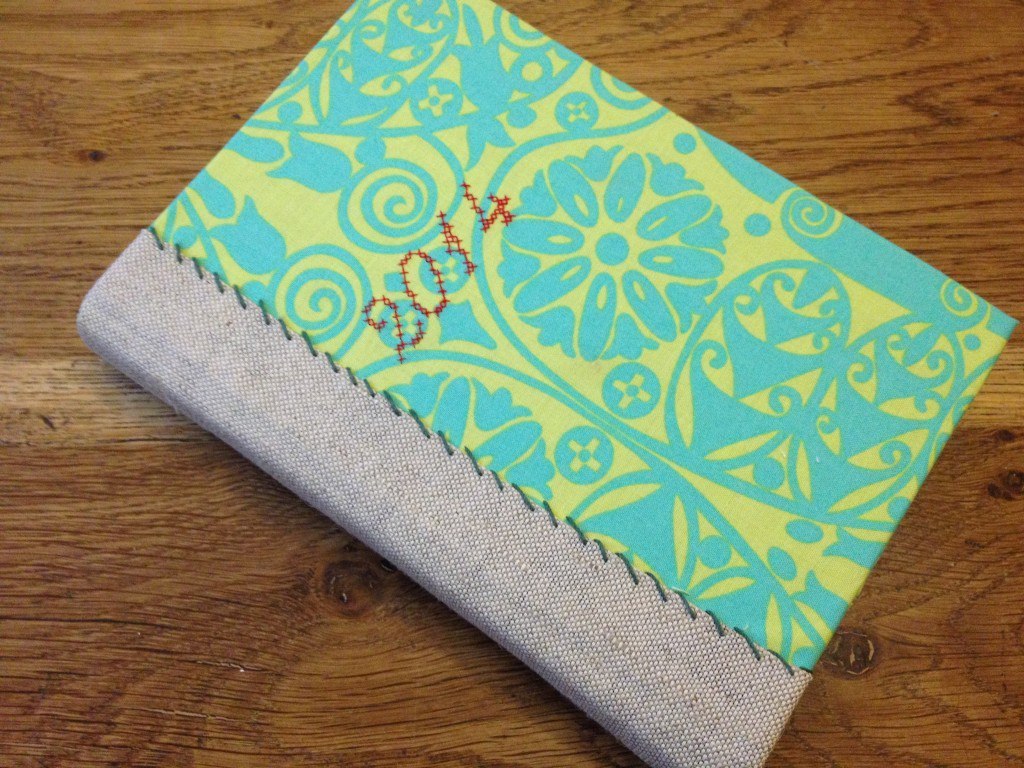 fabric covered diary DIY