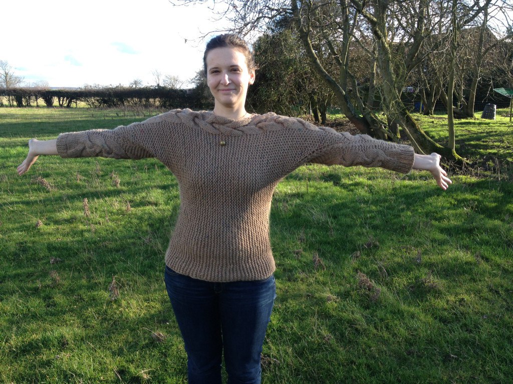 knit your own cable sweater