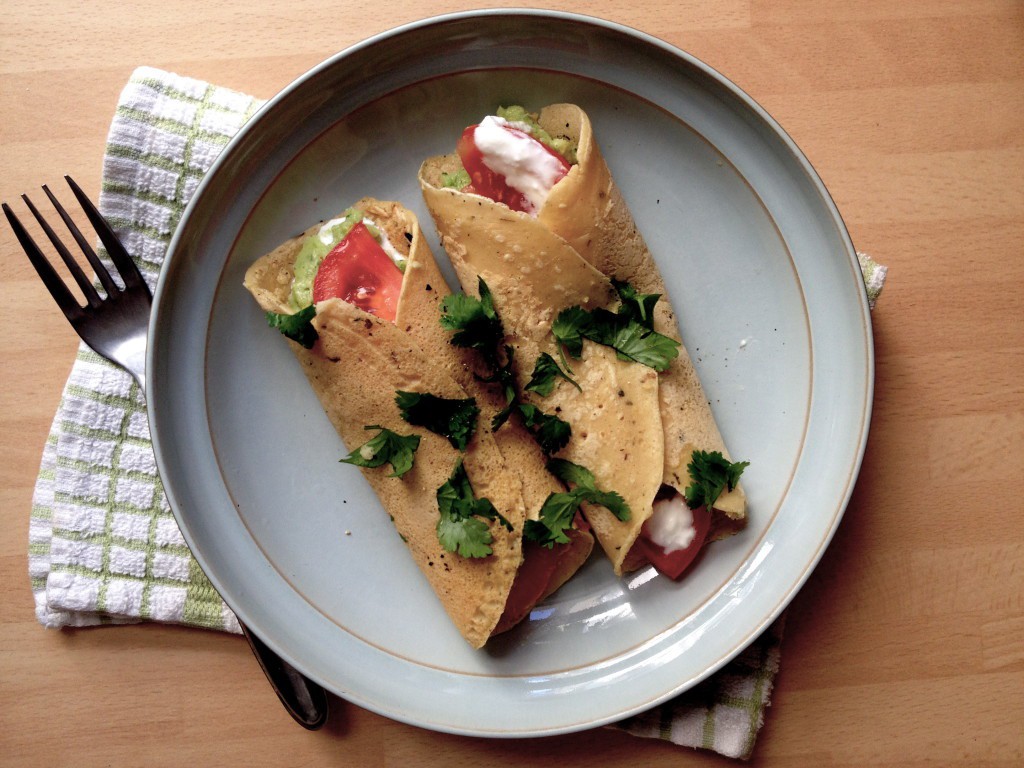 Easy chickpea crepes