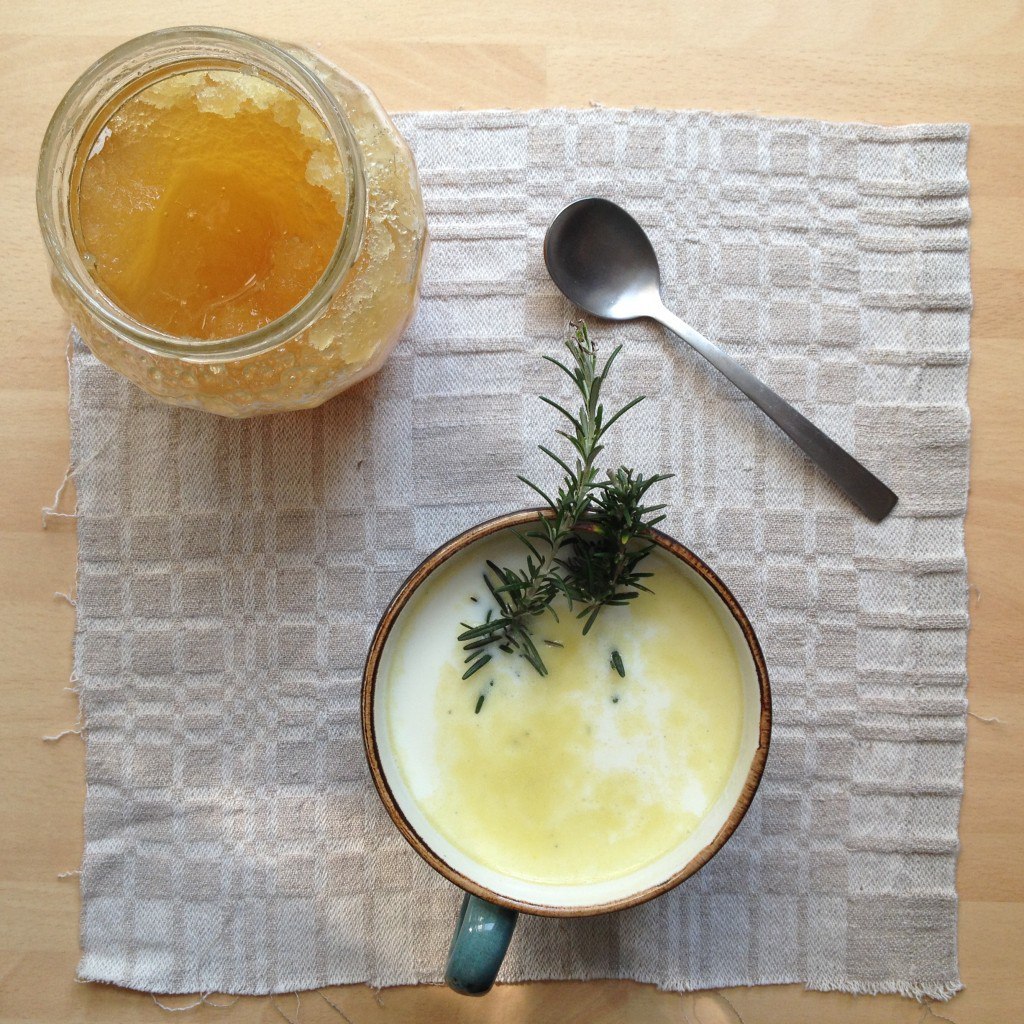 rosemary milk for colds recipie