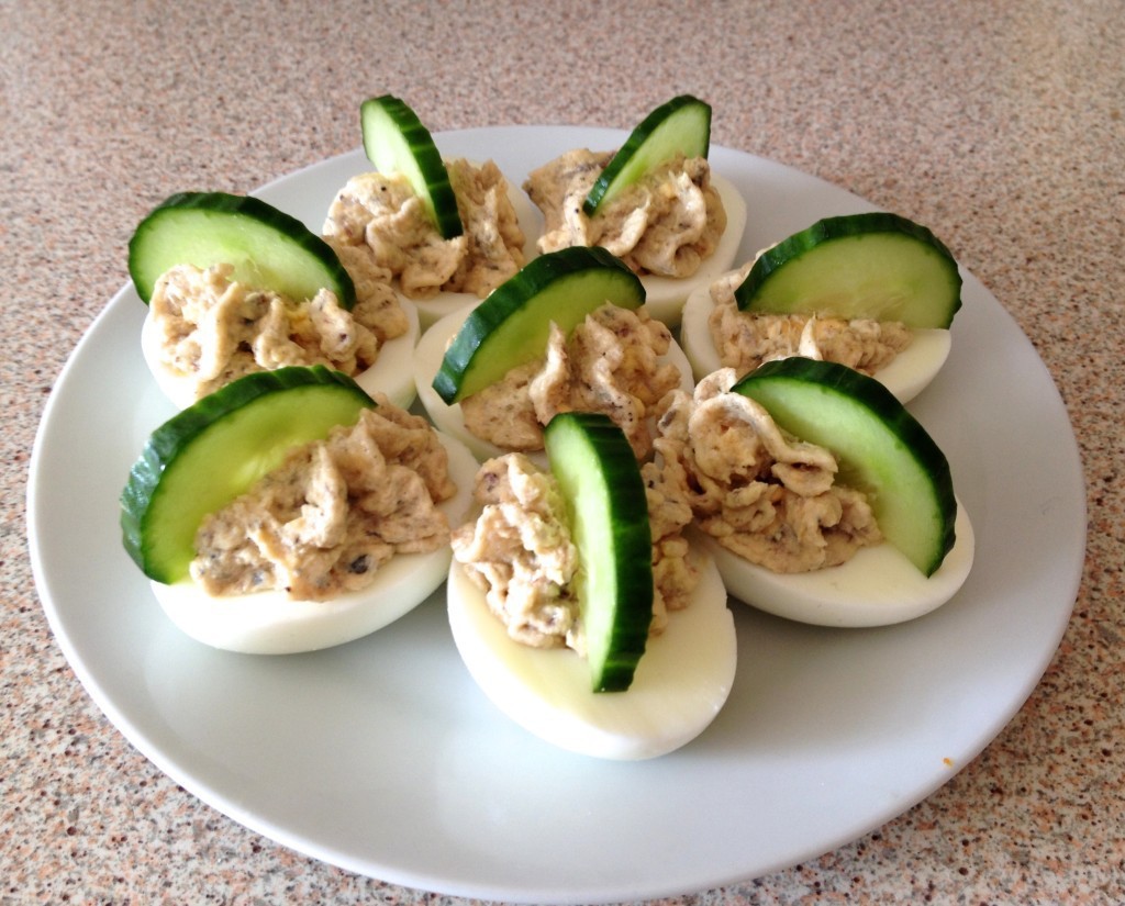 devilled eggs with sprats