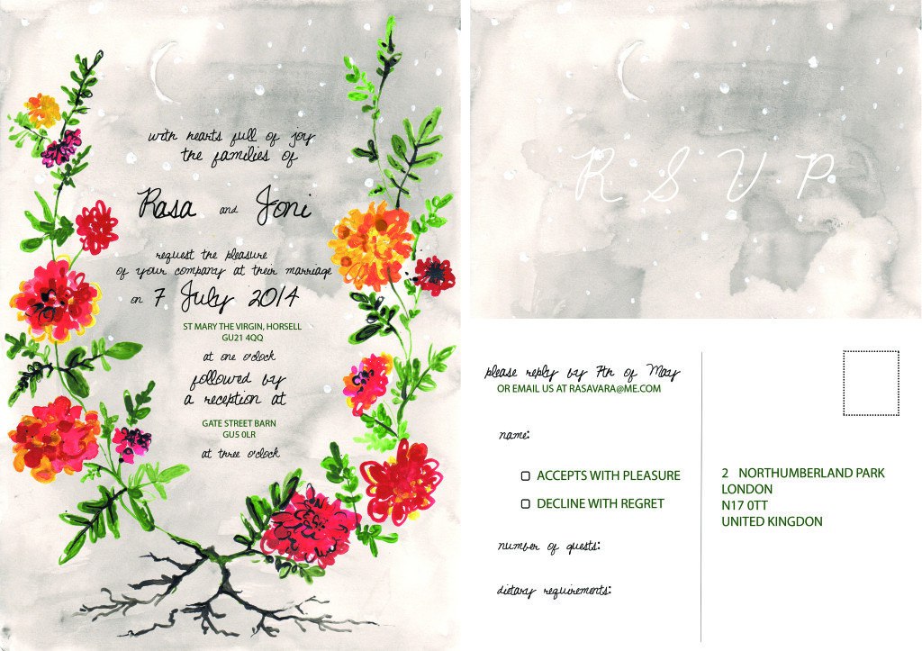 Invites for our wedding