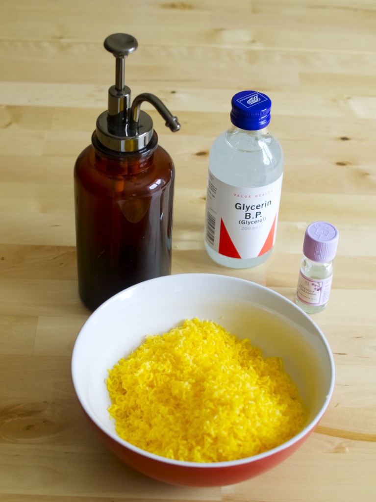 Liquid soap making (recipe included)