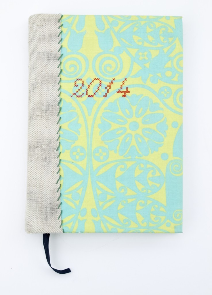 My new fabric covered "Dear Diary" book DIY