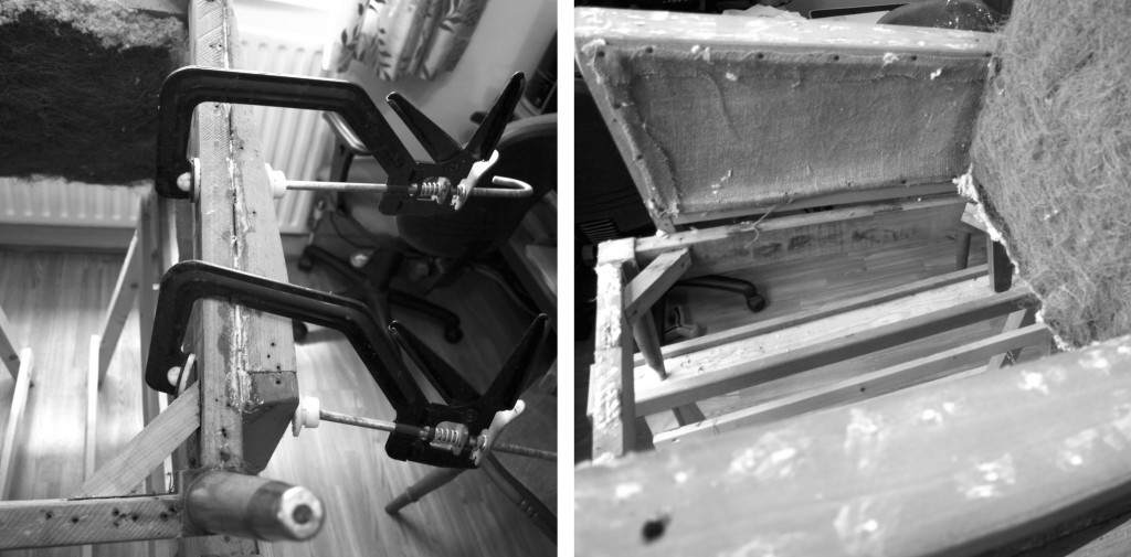 Fixing chair frame