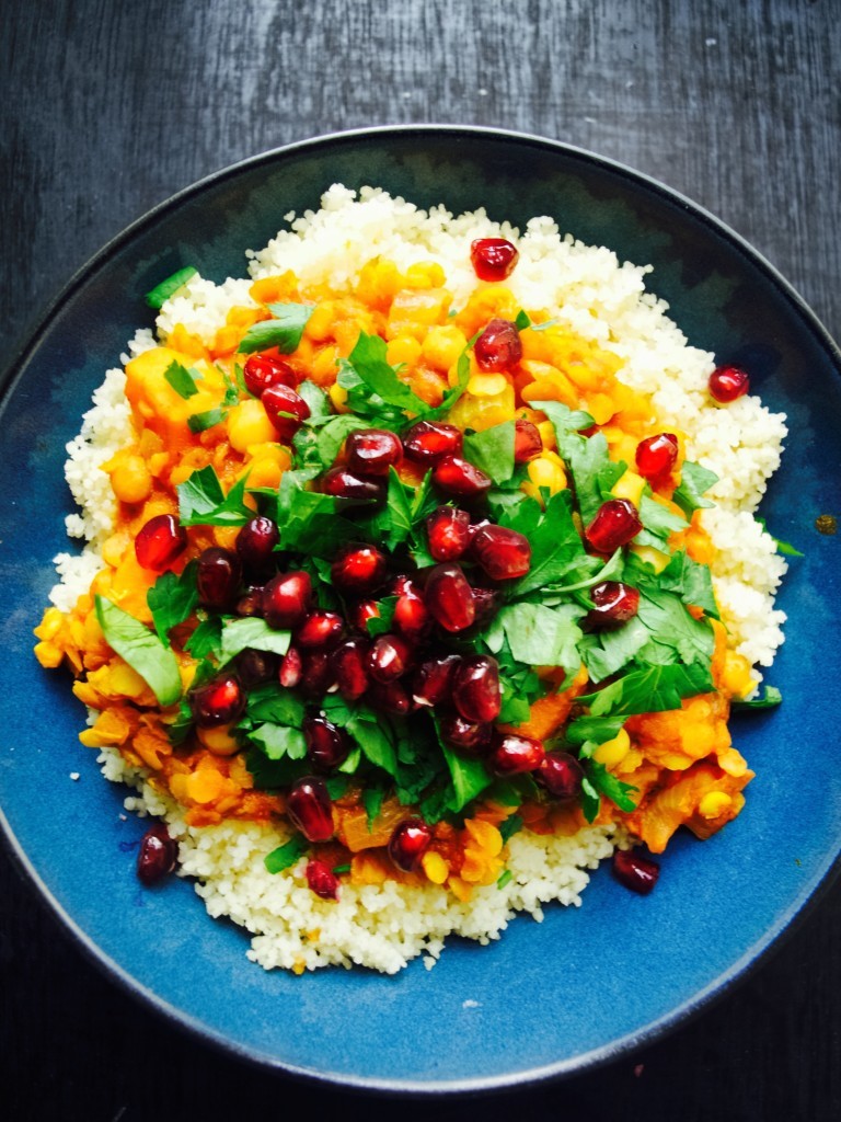 Sweet potato and chickpea moroccan style stew recipe
