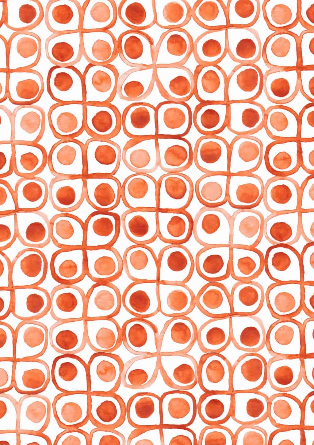 Repeating patterns with watercolour